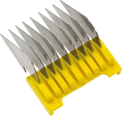 Moser slide-on afstandskam nr 5 16mm til Moser WAHL - Gul